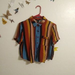 Forever 21 cropped button up
